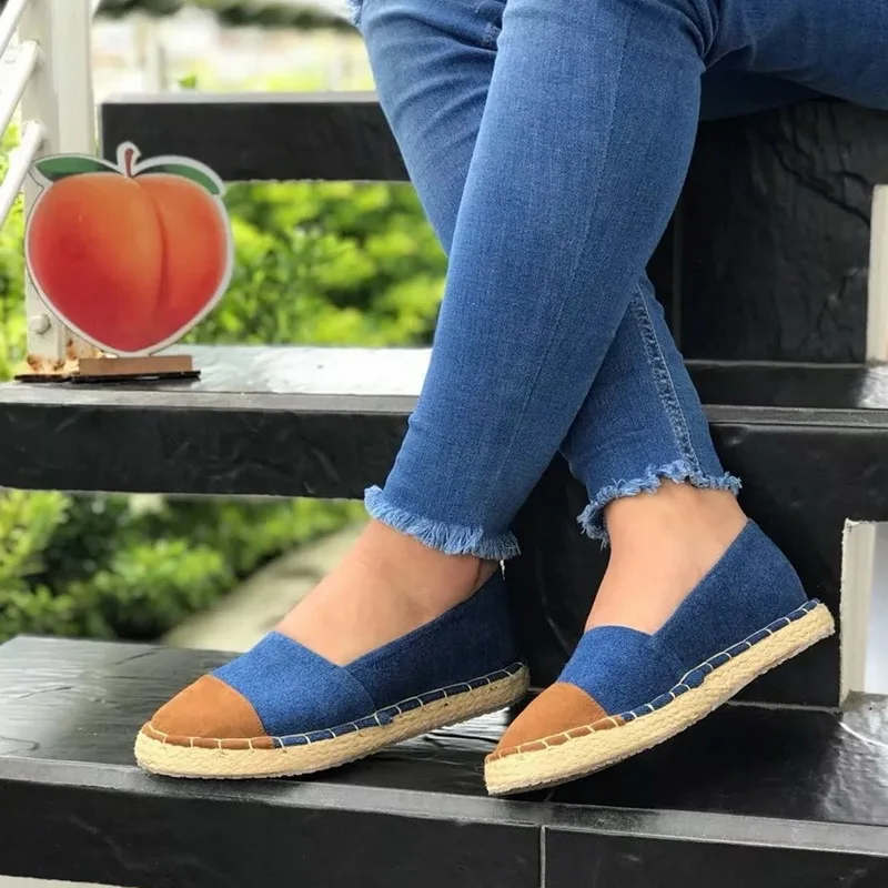 

Women Soft Panelled Flats Casual Ladies Shallow Multi-color Low Cut Loafers Slip On Shoes