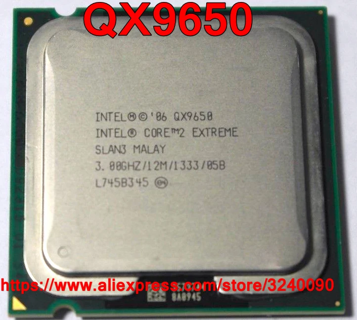 Original Intel CPU CORE 2 Extreme QX9650 Processor 3.00GHz/12M/1333MHz ...
