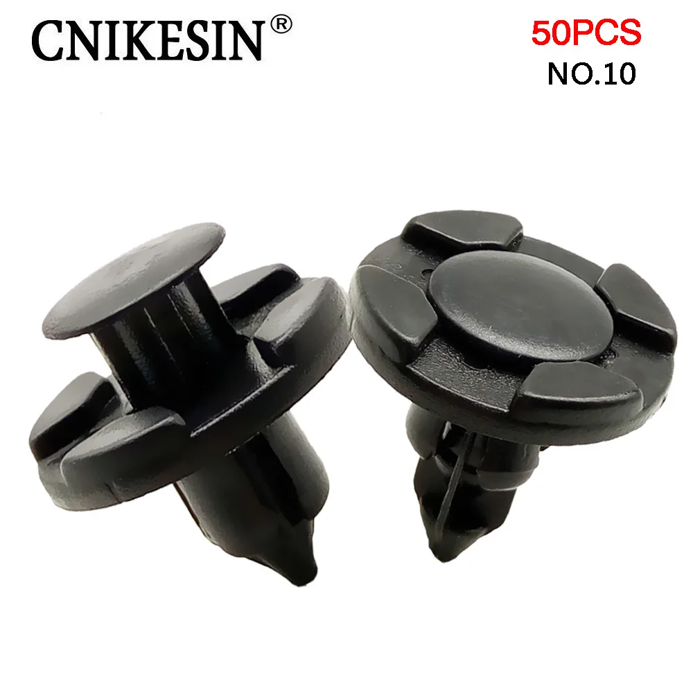 CNIKESIN 50 шт. 8 мм Автомобильный пластиковый крепеж с заклепками для Nissan Livina TIIDA Sylphy