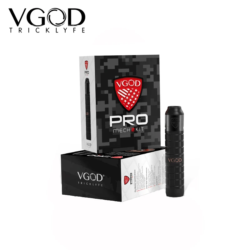 Новый Vgod Pro Mech 2 комплект мод Vape с мл Vgold Elite rdta питание от аккумулятора 18650