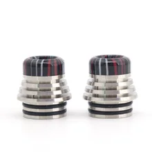 (2-pcs) clrane Torre 810 ponta gotejamento Inoxidável + material de Resina para TFV8 Big Baby/TFV12 Príncipe/Faraó Mini atomizador