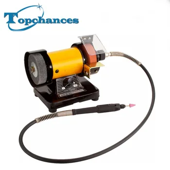 

2017 High Quality Mini Multi Purpose Bench Grinder and Polisher with Flexible Shaft, Tool Rest and Safety Guard
