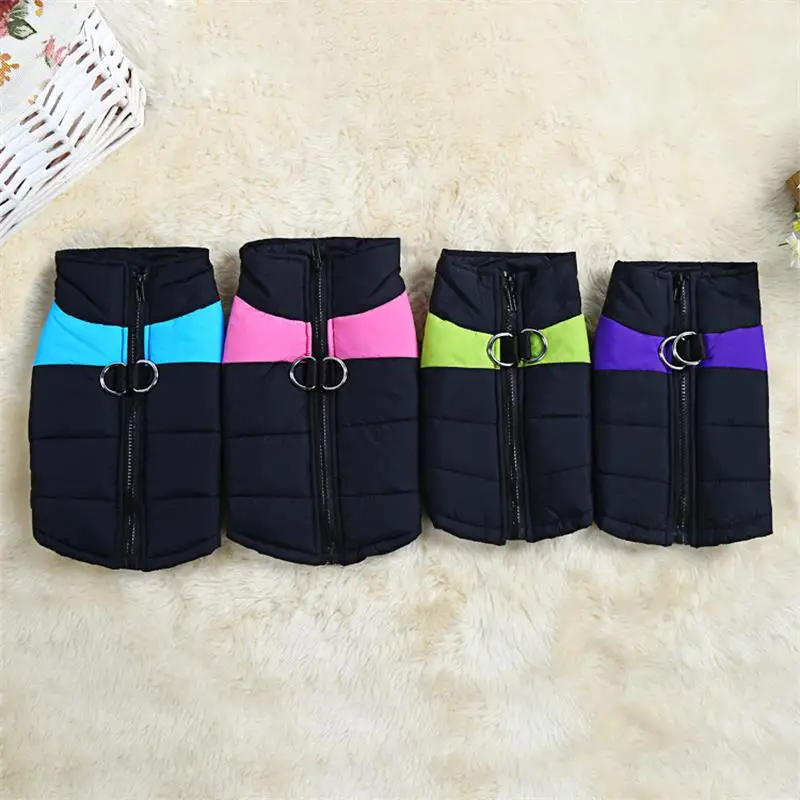 

Autumn Winter Pet Dog Vest Jacket Waterproof Cotton Puppy Pet Clothing Outdoor Ski Outfit Vest Coat Costume For Large Dogs
