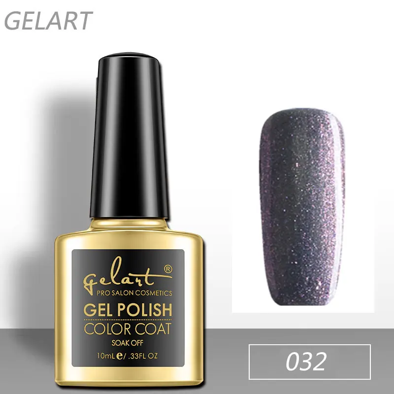 Silver Glitter/Black/Brown UV LED Gel Nail Polish Designs