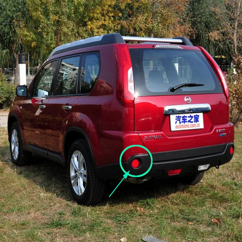 Для NISSAN X-TRAIL X TRAIL, T31 2008 2009 2010 2011 2012 2013 Хром Лампа заднего противотуманного фонаря накладка аксессуар для противотуманных фар