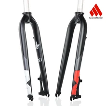 AM TG-1 Mtb Fork Aluminum 6061 Bicycle Fork 26/ 27.5/29 Disc Brake Rigid Bike Fork Bike Parts ztto aluminum alloy mtb bicycle rigid fork for 26 27 5 29 mountain bike disc brake straight tube forks 9mm quick release parts