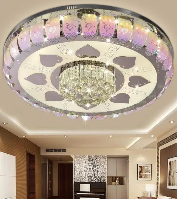 

Modern minimalist LED crystal dome light luxury living room lamp light dining room lamp warm bedroom study pendant light ZH SJ38