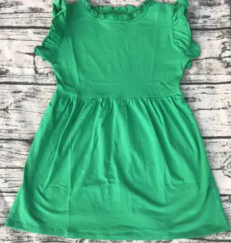 childrens plain cotton dresses