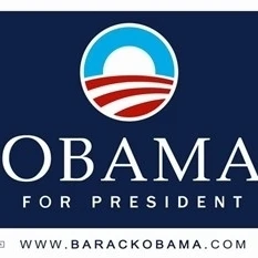 Obama Logo Campaign Poster Movie Poster (17 x 11)