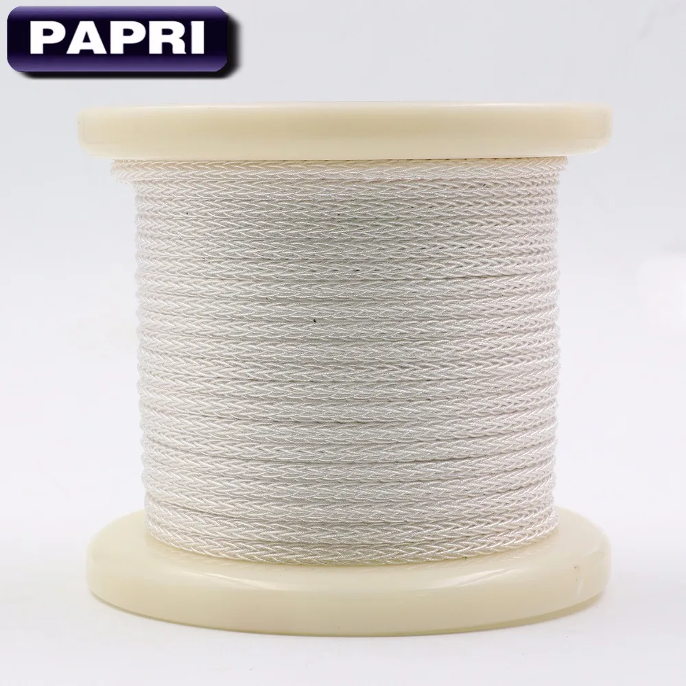 

PAPRI 3.28ft/1M 16cores Teflon OCC Silver Wire Upgrade Headphone Cable Audio HIFI DIY Machine Inside Earphone Line