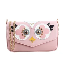 De moda de lujo bolso de las mujeres bolsos de diseñador de la marca bolsa de la cadena de pollo de cuero satchel rivet mini tres conjuntos de pequeño paquete