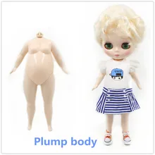 Blyth пухленькая Кукла тело подходит для 30 см высокий ледяной изменить тело DIY игрушки 'модные аксессуары