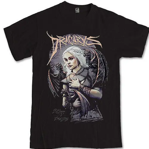 Футболка Игра престолов Дейенерис Таргариен дракон S M L XL 2XL 3XL футболка Khaleesi|game of