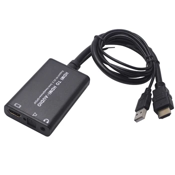 

Hdmi Audio Extractor HDMI to HDMI and Optical TOSLINK SPDIF + 3.5mm Stereo Audio Extractor Converter HDMI Audio Splitter Adapter