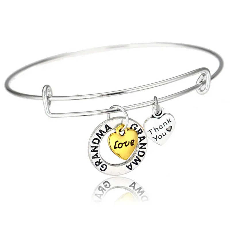 Женский браслет ручной работы винтажный на запястье с изображением сердца круга