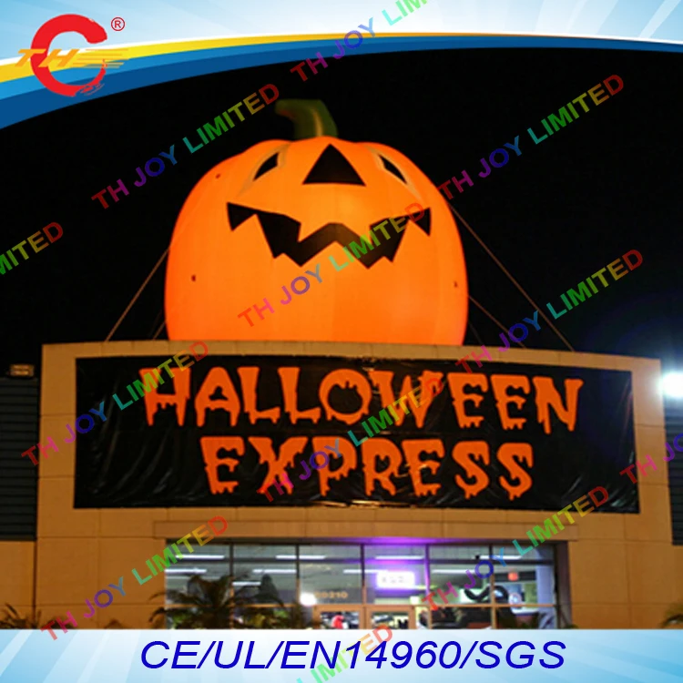 free air shipping to door165ft5m halloween decoration giant outdoor inflatable roof pumpkin with led light - Outdoor Inflatable Halloween Decorations free air shipping to door165ft5m halloween decoration giant outdoor inflatable roof pumpkin with led light - Outdoor Inflatable Halloween Decorations