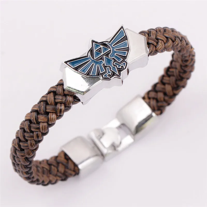 

Anime The Legend of Zelda Knit Bracelet Cosplay Costumes Accessories Props Black Punk Fashion Bracelets