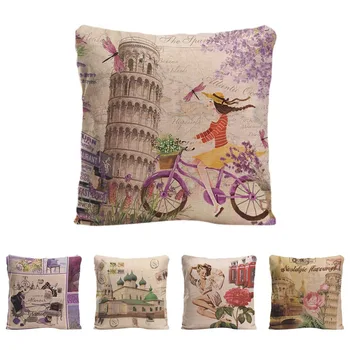 

Beautiful Girl Cushion Cover Decorative Pillow For Sofa Car Covers Flower Butterfly Pillow Case Bike Linen Home Decor Pillowcase