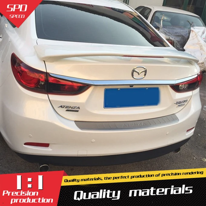 

For Mazda 6 Atenza Spoiler ABS Material Car Rear Wing Primer Color Rear Spoiler For Mazda 6 Atenza Spoiler WL 2014-2016