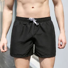 Однотонные мужские пляжные быстросохнущие шорты Плавки Мужские трусы боксерский походшорты для купания доска пляжная одежда плюс размер 14 цветов