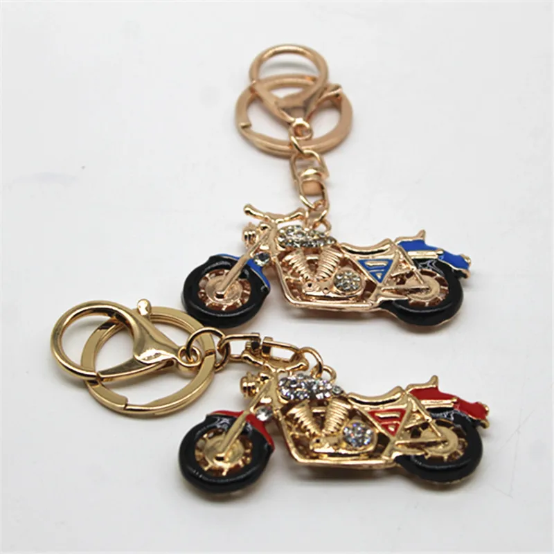 Fashion clear crystal rhinestones glazing exquisite motorcycles pendant