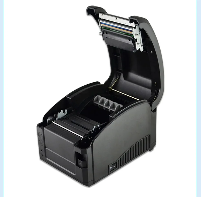 جودة عالية usb ميناء 127 مللي متر/ثانية طابعة الباركود الحرارية rr رمز الباركود الطابعة طباعة العرض 20-80 ملليمتر طابعة التسمية