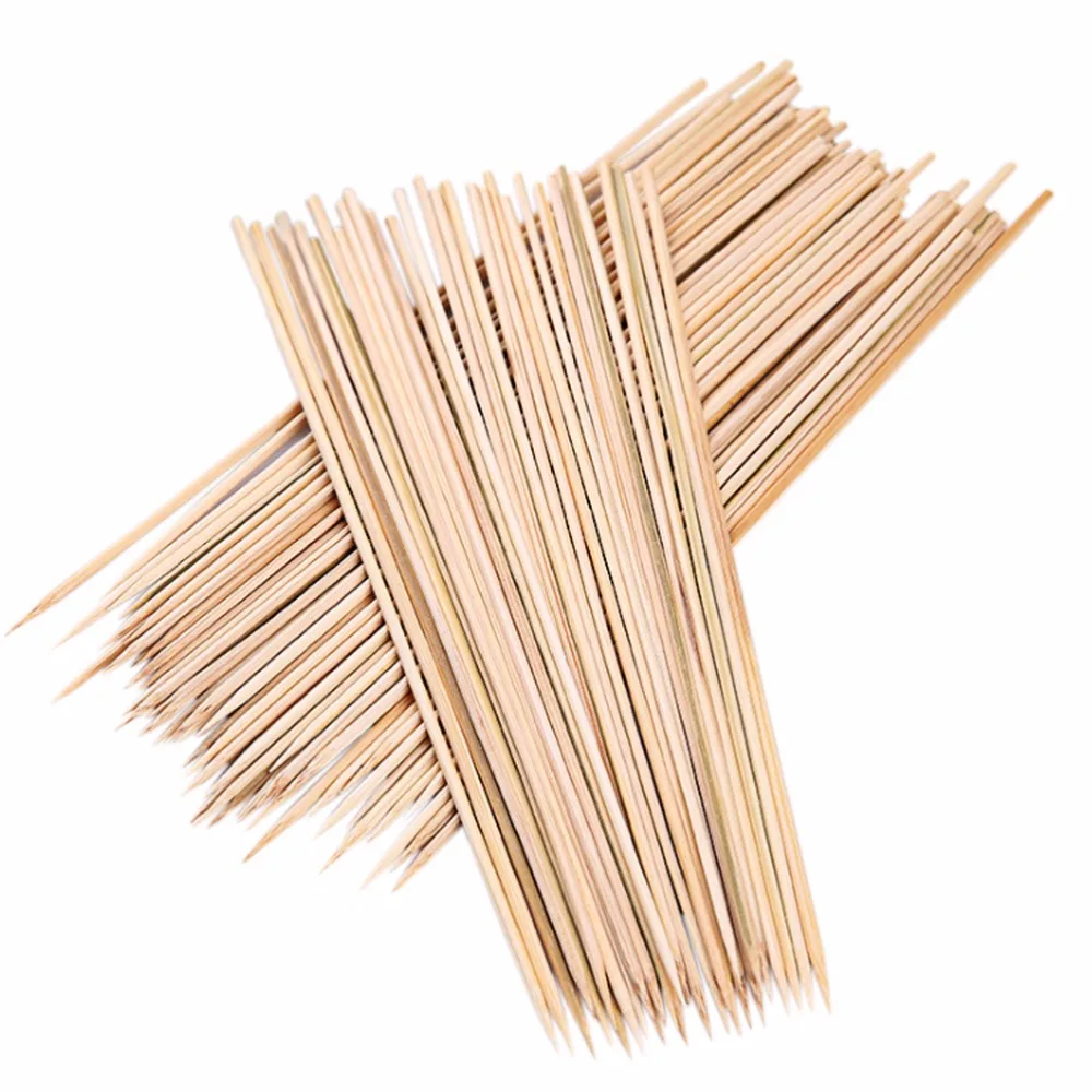 90 Pcs Disposable Nontoxic All Natural Hot Dog Roasting Sticks BBQ