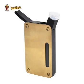 

HONEYPUFF Metal Smoking Water Pipes Stainless Steel Smoking Pipe Smoke Hand Herb Pipes Easy To Clean Pocket Size
