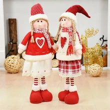 55 см рождественские украшения Рождественская кукла для девочек рождественские украшения для дома натальные украшения Рождественские стоячие игрушки куклы Счастливого Рождества