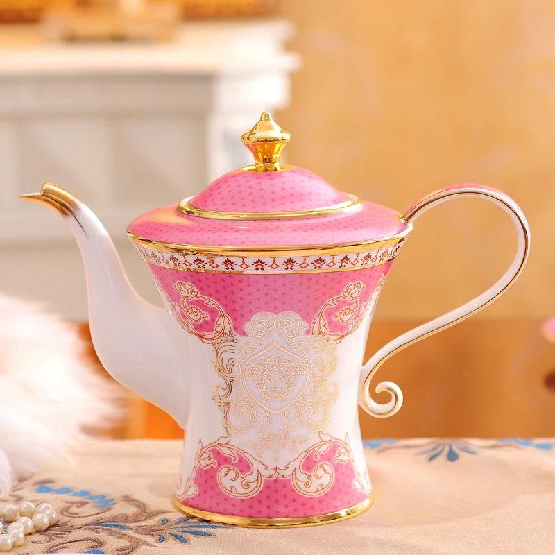 Drinkware of Coffee Pot Set Tea set Bone mugs China 15pcs Coffee Set