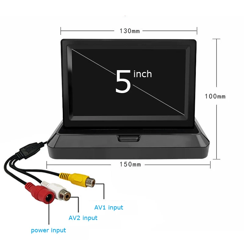 Автомобильная камера заднего вида, универсальная, парковочная, для автомобиля, беспроводной передатчик, приемник, комплект помощи, 5/4. " монитор