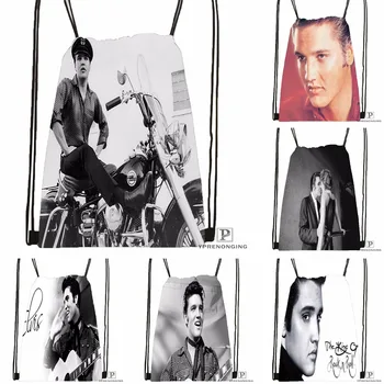 

Custom Elvis Presley Tutte @092Drawstring Backpack Bag Cute Daypack Kids Satchel (Black Back) 31x40cm#180531-03-30