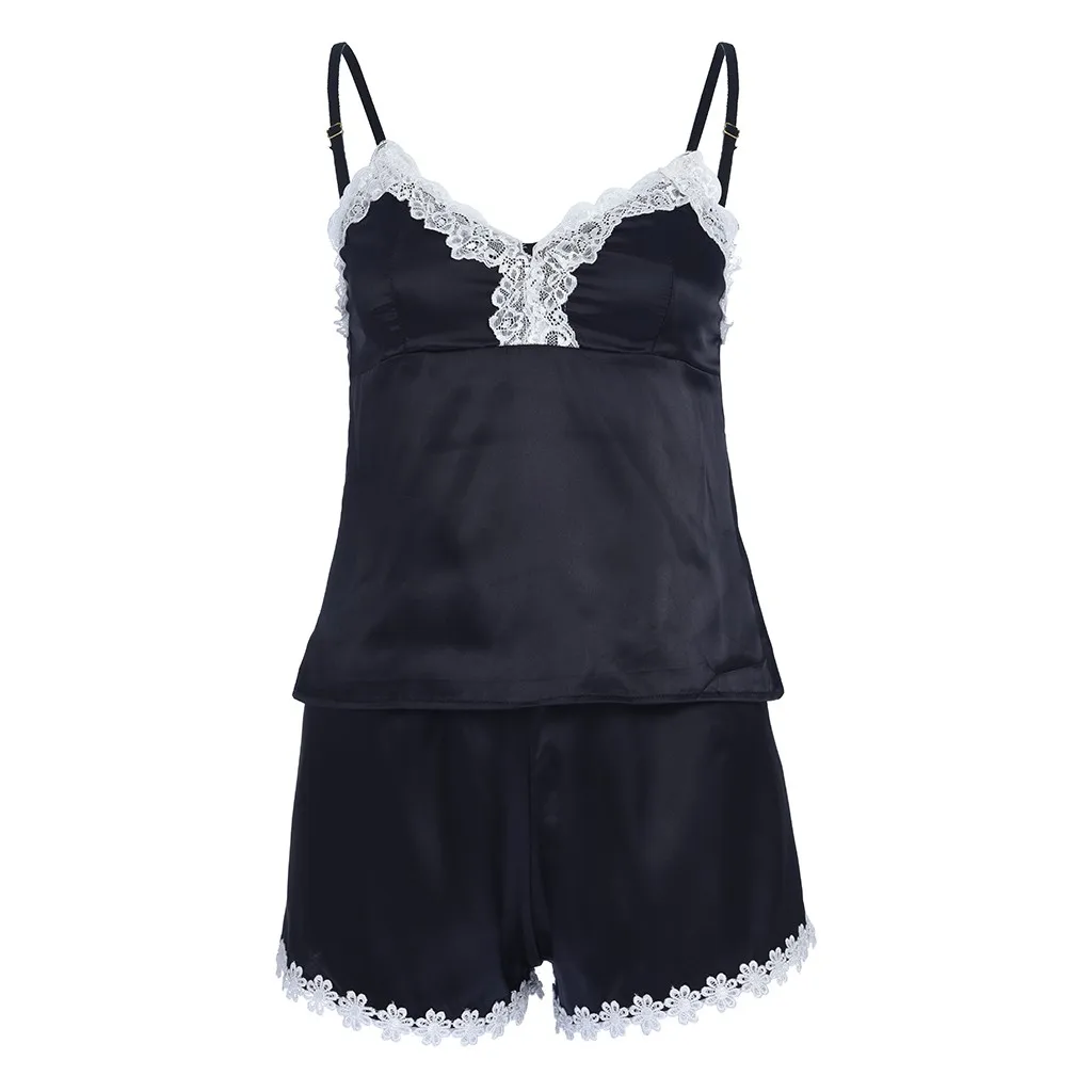 

2019 Newest Sexy Nightgown Trim Cute Sweet Nightie V Neck Women Satin Nightgown Lady Off Shoulder Nightwear nighty for ladies