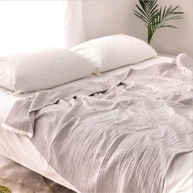 cotton muslin blanket queen