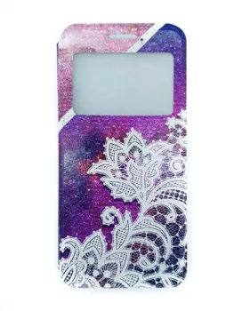 

Stand case Book Flower Purple for Huawei Matte 20
