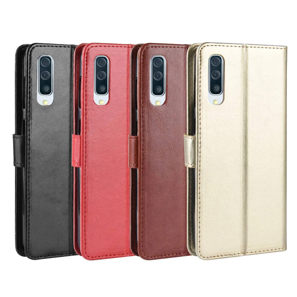 Samsung Galaxy A70 чехол 6.7 дюйма Ретро магнитный бумажник книги кожаный откидной для на SM