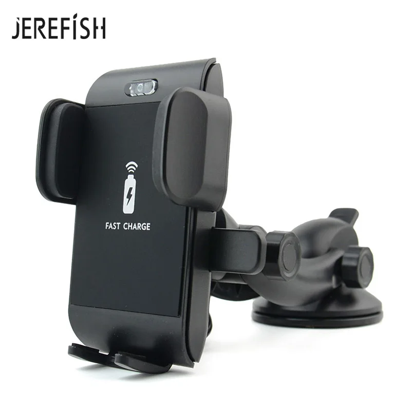 JEREFISH Wireless Car Charger Windshield Car Phone Charger Mounts for