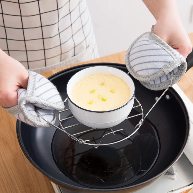 Stainless steel Steamer Shelf Cookware Kitchen Accessories Multifunction Durable Rack Pot Steaming Tray Stand mx01071200 | Дом и сад