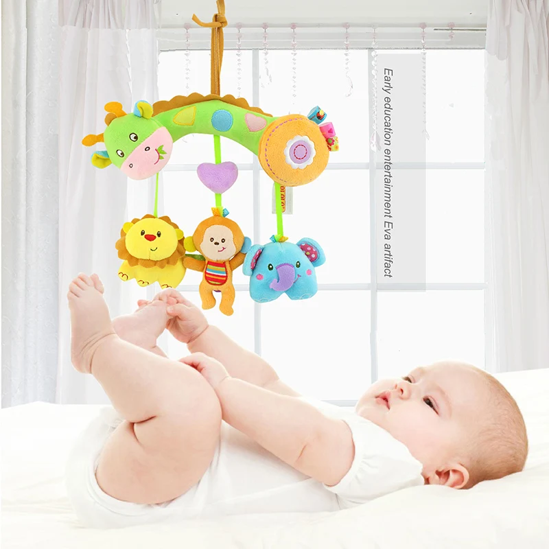 Infant Newborn Baby Crib Hanging Developmental Plush Toys For Educational 0-24 Months Infant Newborn Baby Crib Hanging Developmental Plush Toys For Educational 0-24 Months
