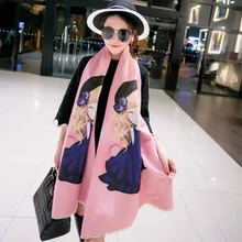 2016 new design Korean fashion shawl Europe Scarves men and women couple new winter warm cashmere