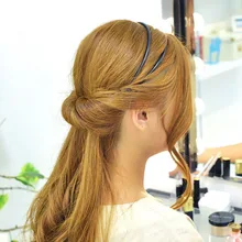 Двойное крепление для волос обруч для волос лента Отрегулированная многогранная заколка для волос Регулируемый наголовный обруч эластичные заколки для волос со сменными