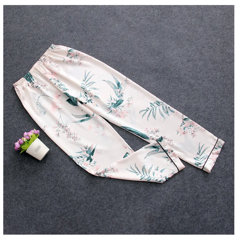 Satin Sleepwear Sexy Pyjamas Pijamas Women Pajamas Sets Slik Sleep Lounge 7 Pieces Nightwear Ladies Pajama Suit Indoor Clothing for women (7)