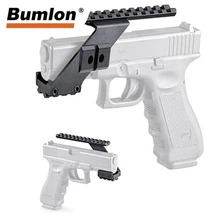 Пистолетный пистолет с креплением для прицела с тактическим вивером Пикатинни Верхняя Нижняя обвязка 20 мм подходит пистолет Glock для красного точечного лазерного прицела 2-0052