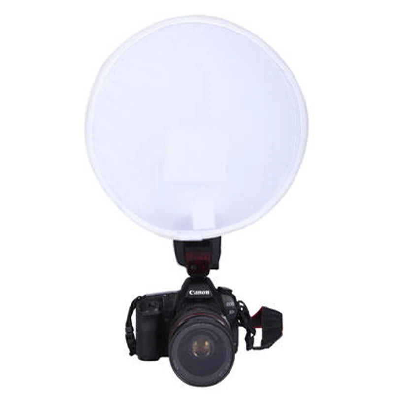 10pcs/lot 12in/31cm Foldable Mini Portable Round On camera Speedlite