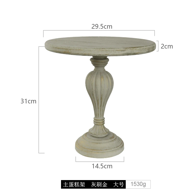Tall Stand L Винтажные серые подставки для торта свадебные вечерние украшения для торта деревянные поднос для кекса тарелки для закусок товары для дома, кухни - Цвет: Tall Stand L