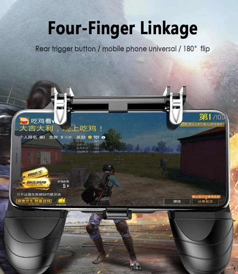 Pubg мобильный геймпад для huawei iPhone 8 X XR XS Android IOS Телефон игровой контроллер L1R1 джойстик триггер огонь кнопки джойстик pad