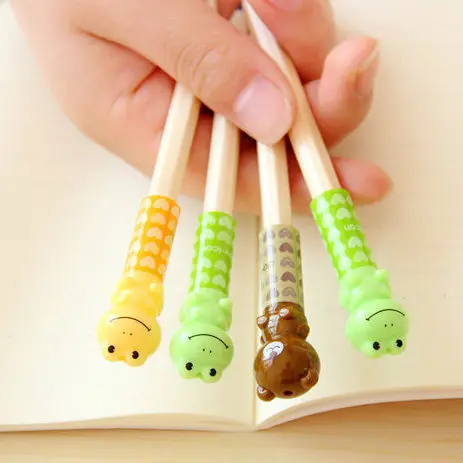 

Deli 40pcs Kawaii Pencil Gripper Cute Bear Frog Pencil Grips for Kids Handwriting School Writing Tools Pencil Caps Stationery