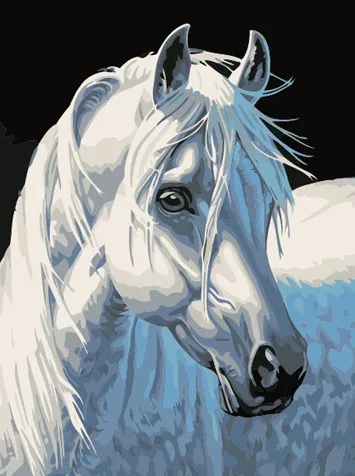 3D DIY Алмаз Картина лошадь 3D вышивки крестом алмазов вышивка Флорес вышивка алмазы стены наклейки home decor - Цвет: Синий
