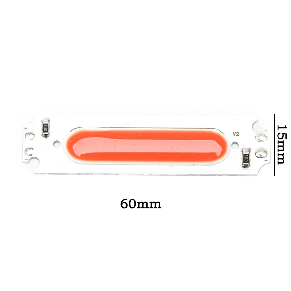 1 шт. цветной светодиодный модуль источника света светодиодный COB полоса источник света Moudle DC 12 В 2 Вт DIY светодиодная лампочка лампа 60*15 мм