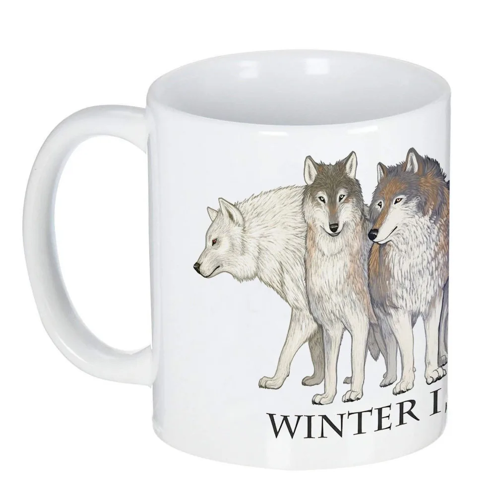 Зимнее прибытие кофе молоко сок чашка Игра престолов кружки дом Старк из Winterfell
